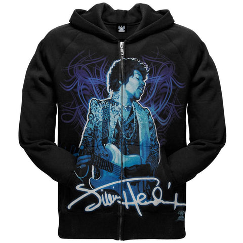 Jimi Hendrix - Blue Wild Angel Zip Hoodie