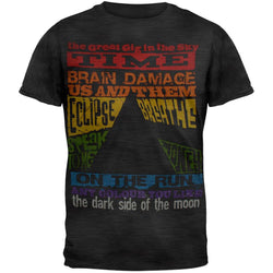 Pink Floyd - Dark Side Tracks Tri-Blend Soft T-Shirt