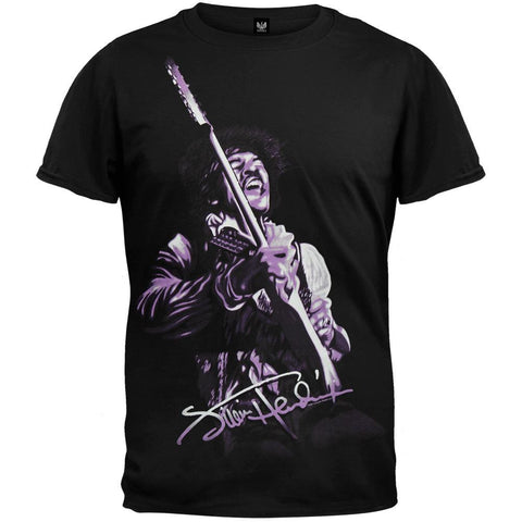 Jimi Hendrix- Guitar Jam Sketch Soft T-Shirt