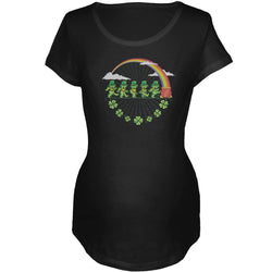 Grateful Dead - Leprechaun Bears Black Maternity T-Shirt