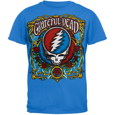 Grateful Dead - Steal Your Roses Light Bue T-Shirt