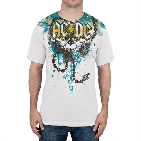 AC/DC - Skulls & Lightning All-Over T-Shirt