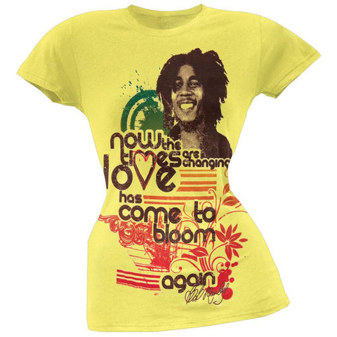 Bob Marley - Love Has Come to Bloom Juniors T-Shirt