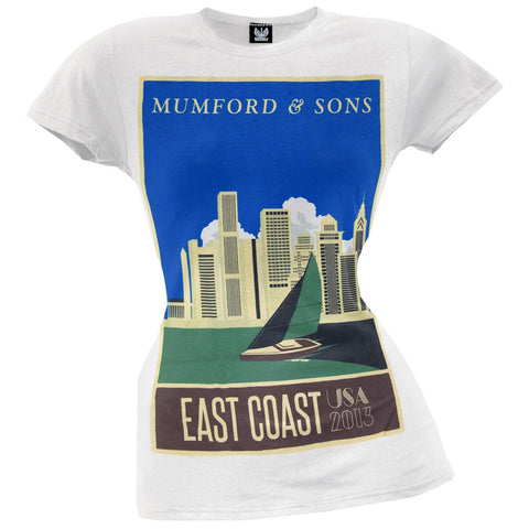 Mumford & Sons -  East Coast 2013 Tour Juniors T-Shirt