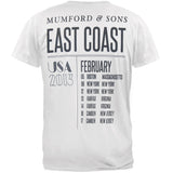Mumford & Sons -  East Coast 2013 Tour Soft T-Shirt