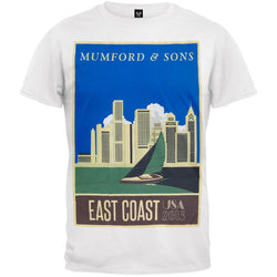 Mumford & Sons -  East Coast 2013 Tour Soft T-Shirt