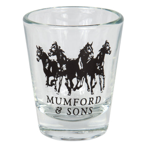 Mumford & Sons - Horses Shot Glass