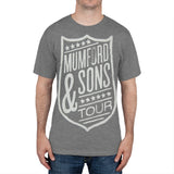 Mumford & Sons - Shield 2013 Tour Soft Grey T-Shirt