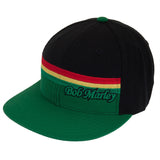 Bob Marley - Green Rasta Stripe Fitted Cap