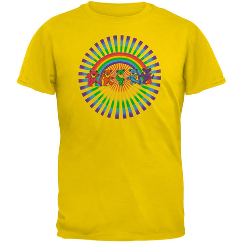 Grateful Dead - Rainbow Bears Yellow Youth T-Shirt