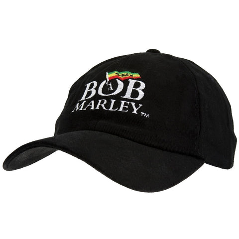 Bob Marley - Flag Logo Black Baseball Cap
