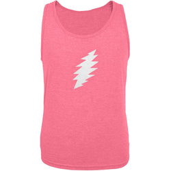 Grateful Dead - White Lightning Bolt Hot Pink Tank Top