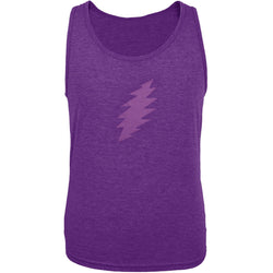 Grateful Dead - Purple Lightning Bolt Dark Purple Soft Tank Top