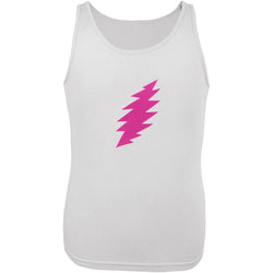 Grateful Dead - Pink Lightning Bolt White Tank Top