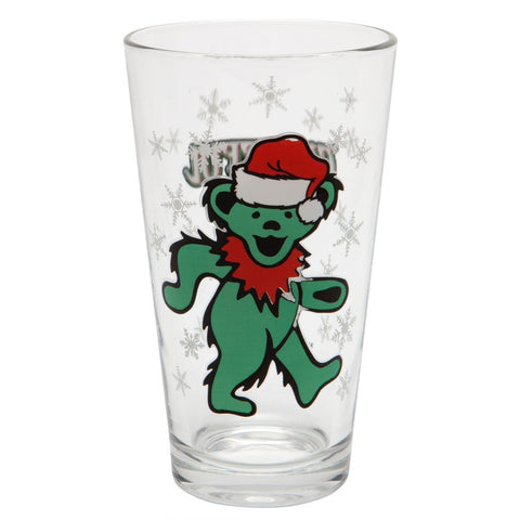 Grateful Dead - Holiday Dancing Bear Pint Glass
