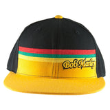 Bob Marley - Yellow Rasta Stripe Fitted Cap