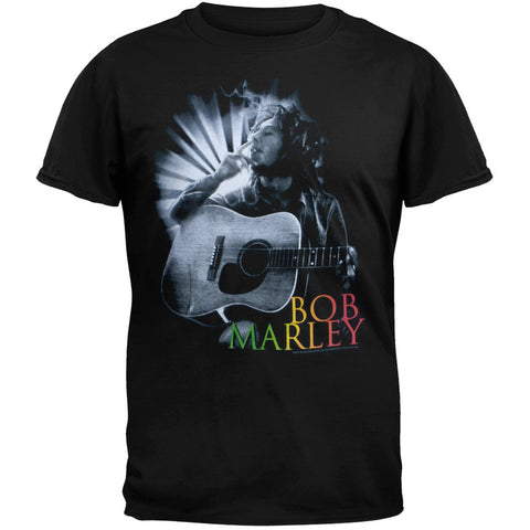 Bob Marley - Smoking Side Profile Adult Soft T-Shirt