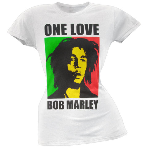 Bob Marley - Rasta One Love Portrait Juniors T-Shirt